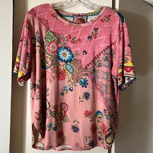 Johnny Was Short Sleeved Top size S